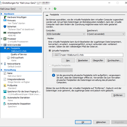 Hyper-V Einstellungen - Festplatten und Laufwerke