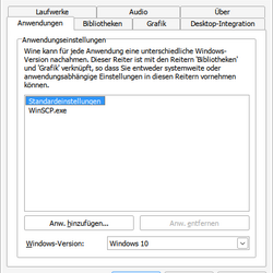 Einstellungen der Windows-Version für einzelne Anwendungen