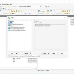 WinSCP als Windows-Programm mit WINE in Linux gestartet