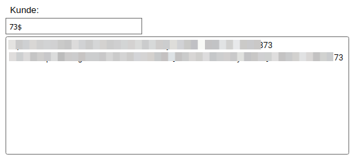 Filtereingabe für eine Listbox mit RegEx $