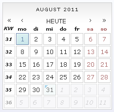 Datepicker mit JavaScript